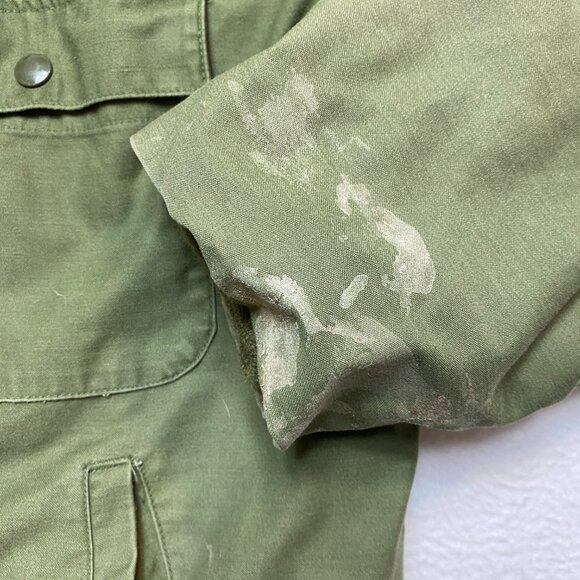 Vintage US Military A-1 Cold Weather Permeable Deck Jacket Men's XL Sherpa Lined - Picture 4 of 16
